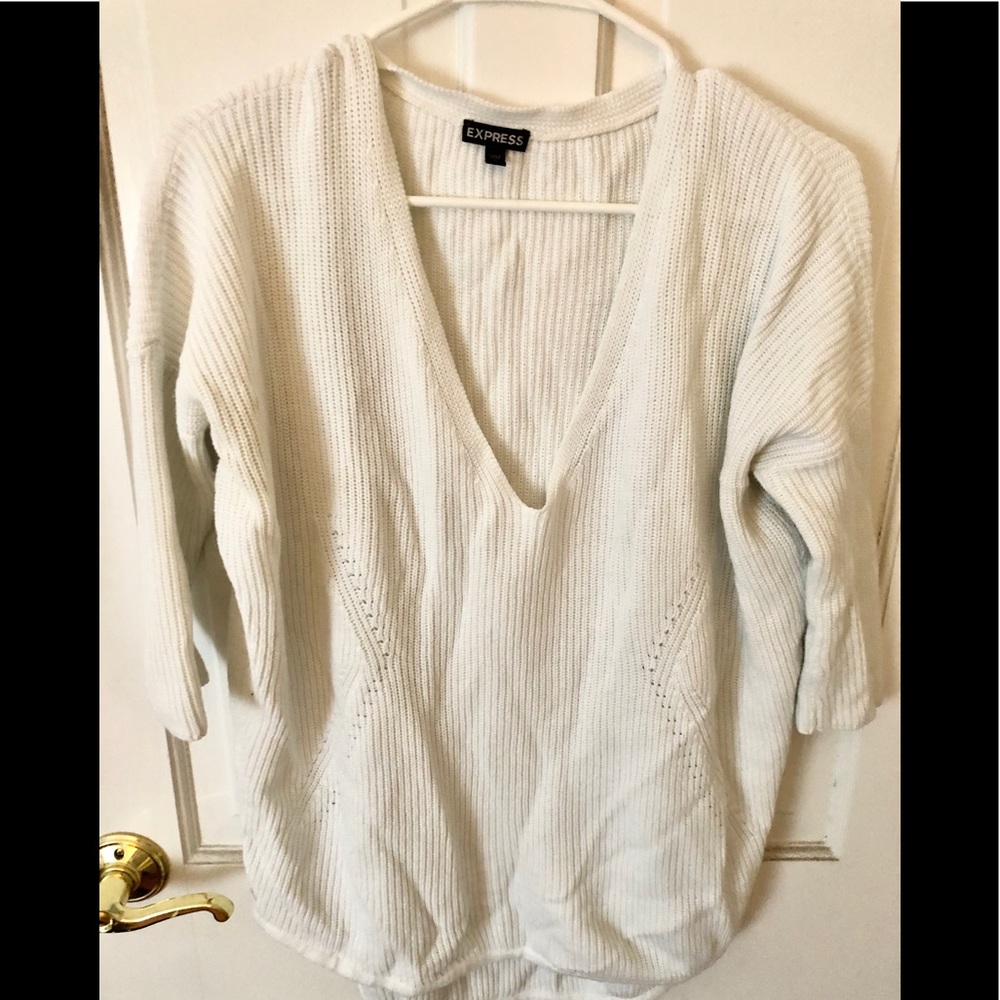White Express sweater